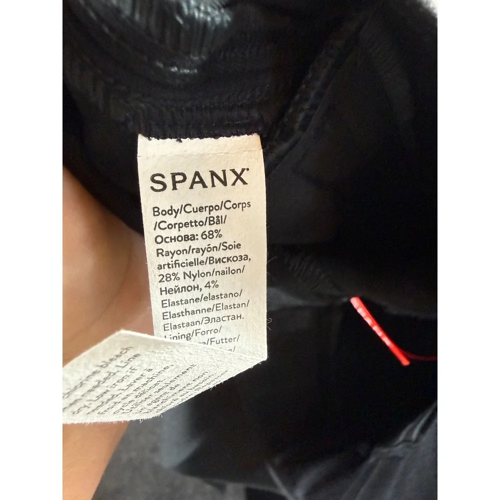 Spanx The Perfect Pant Slim Straight Black Petite Small NWT Pull On Ponte